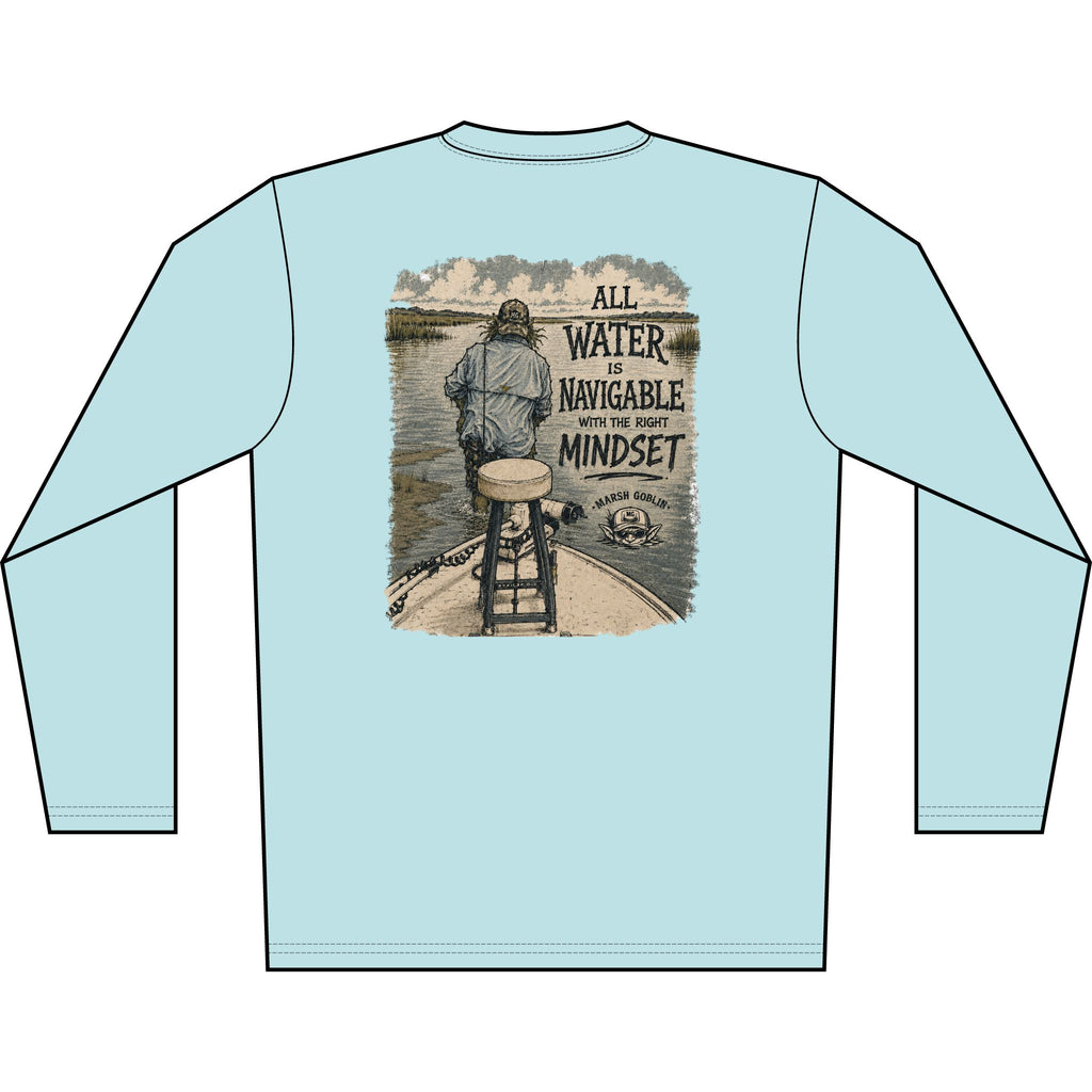 All Water Is Navigable UPF 50+ Performance Fishing Shirt