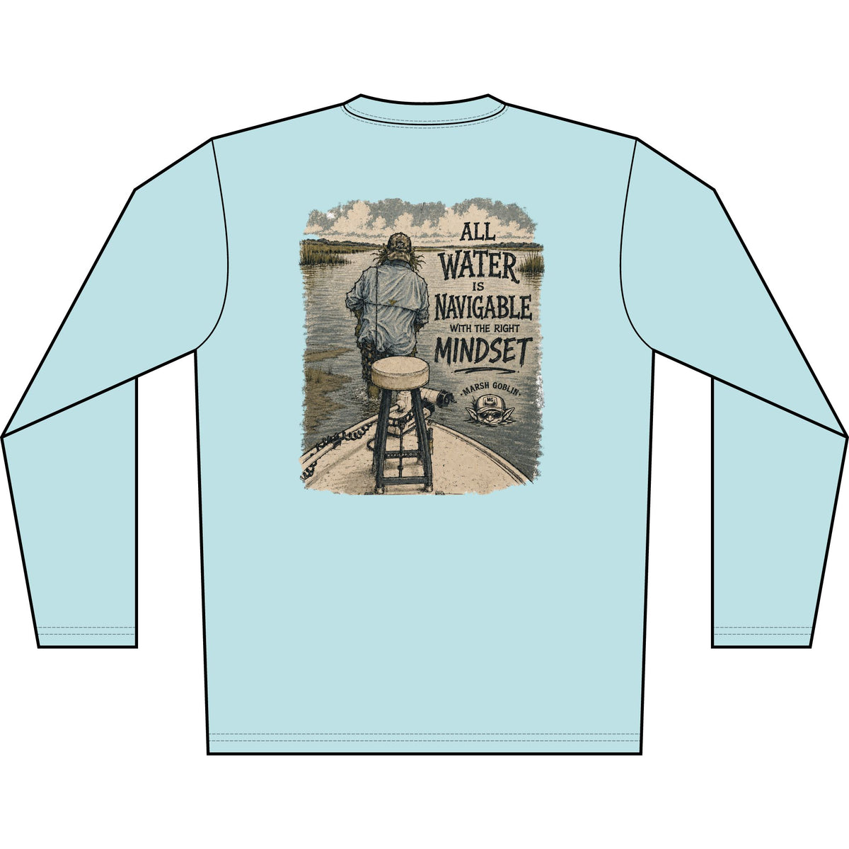 All Water Is Navigable UPF 50+ Performance Fishing Shirt