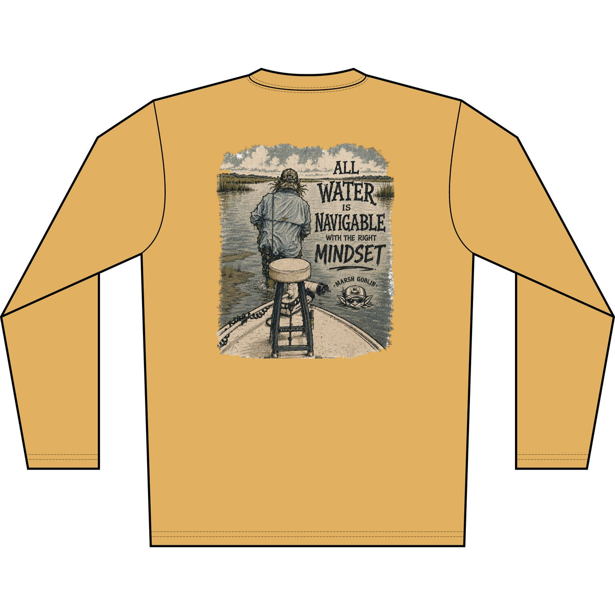 All Water Is Navigable UPF 50+ Performance Fishing Shirt
