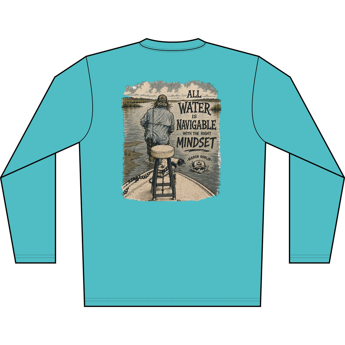 All Water Is Navigable UPF 50+ Performance Fishing Shirt