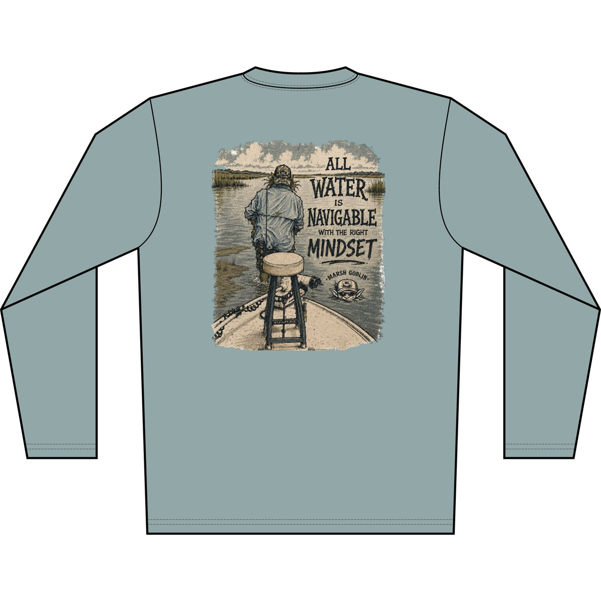 All Water Is Navigable UPF 50+ Performance Fishing Shirt