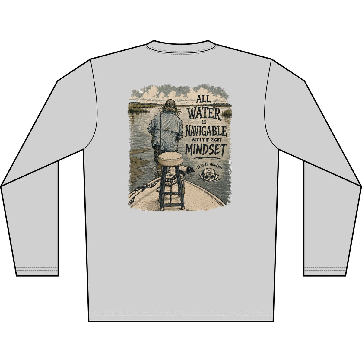 All Water Is Navigable UPF 50+ Performance Fishing Shirt