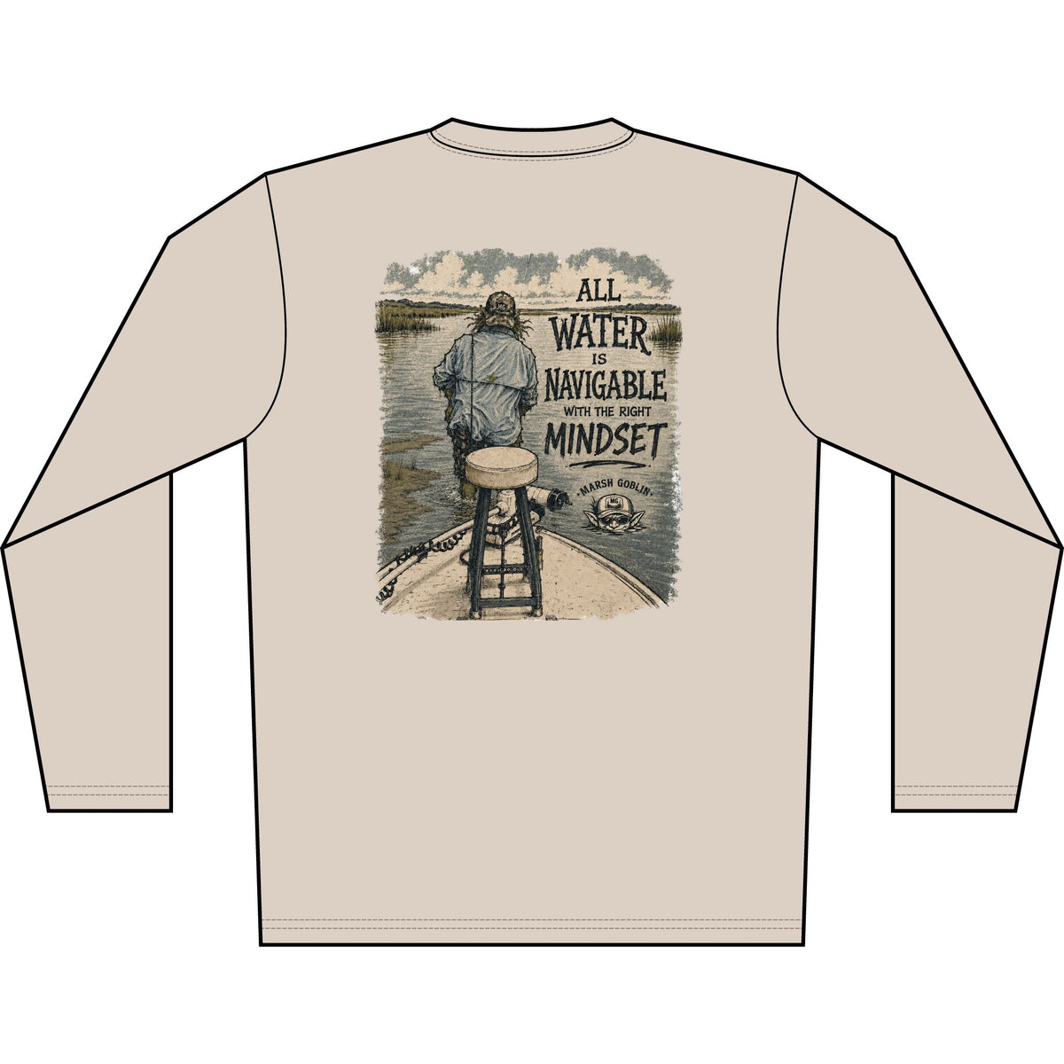 All Water Is Navigable UPF 50+ Performance Fishing Shirt