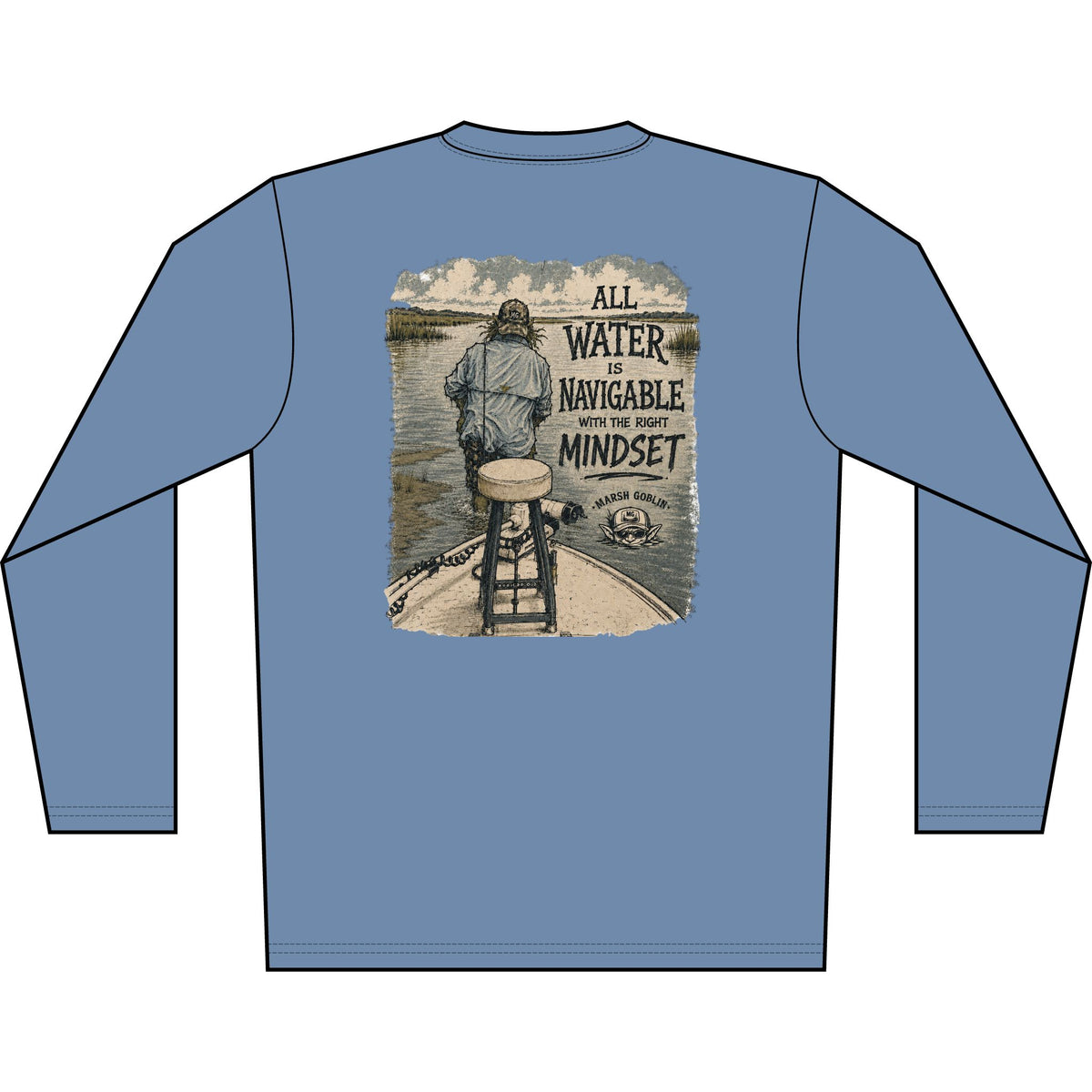 All Water Is Navigable UPF 50+ Performance Fishing Shirt