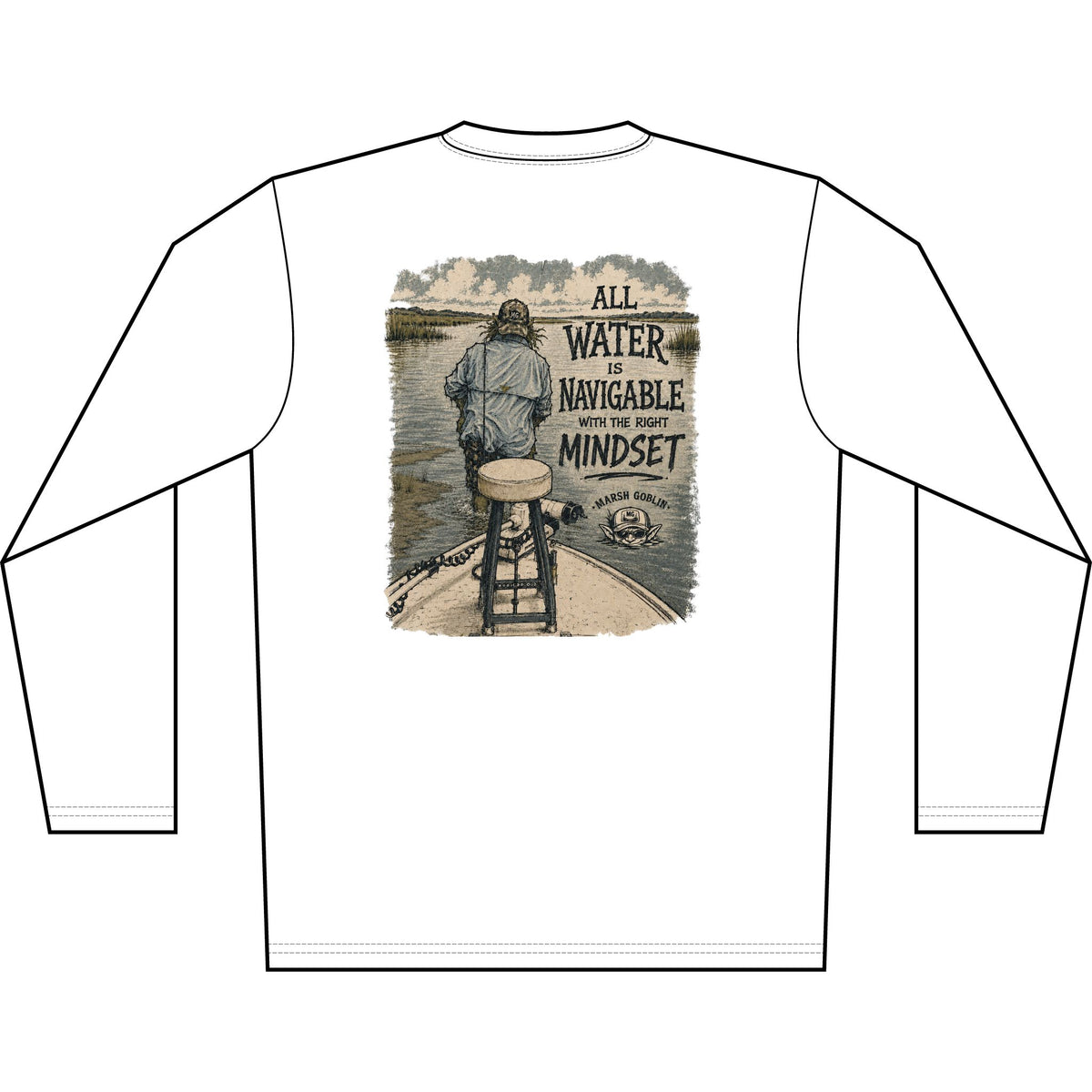 All Water Is Navigable UPF 50+ Performance Fishing Shirt