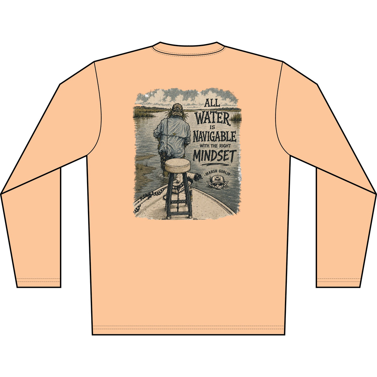 All Water Is Navigable UPF 50+ Performance Fishing Shirt