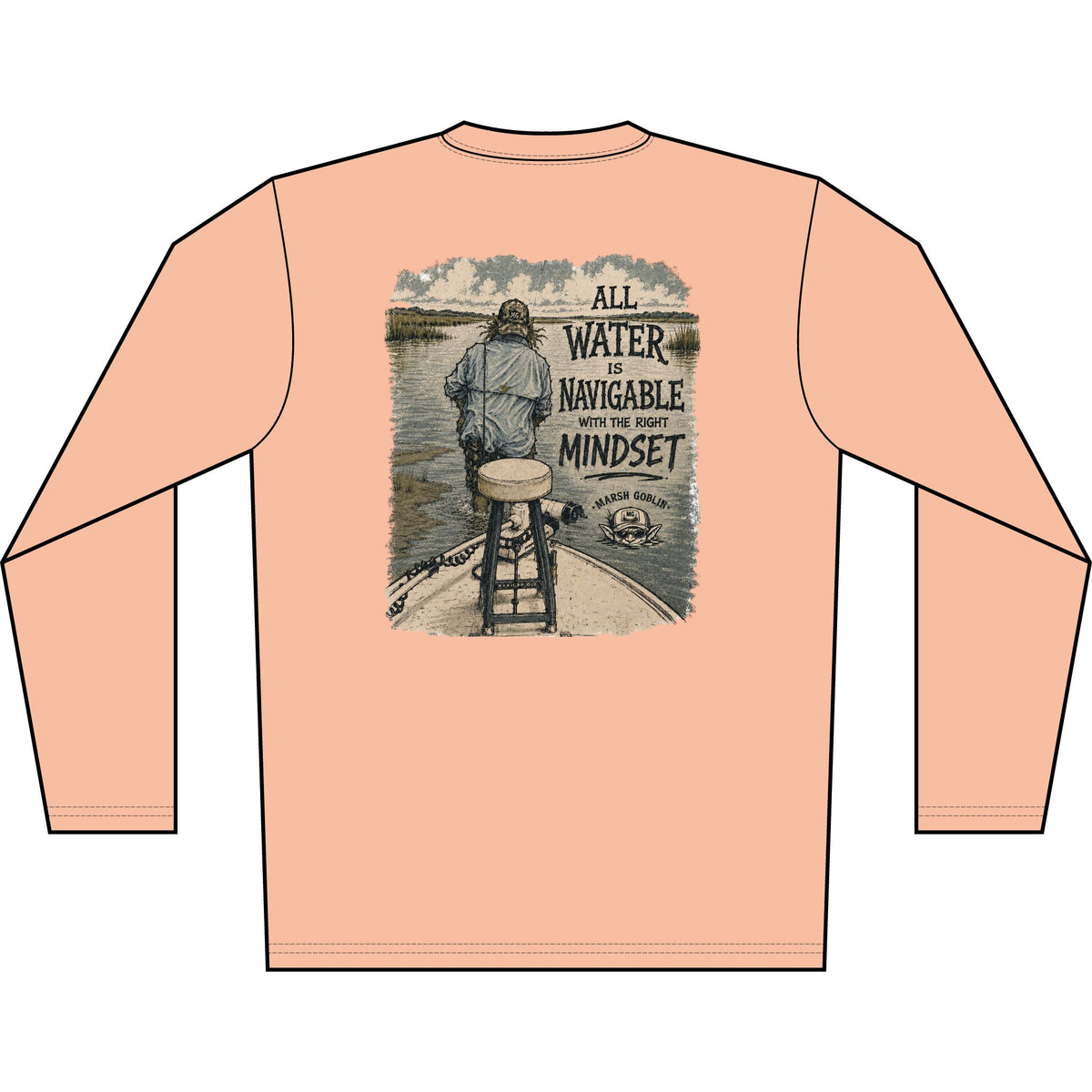 All Water Is Navigable UPF 50+ Performance Fishing Shirt