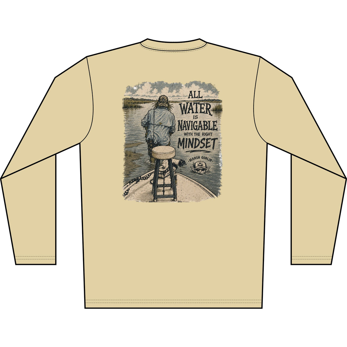 All Water Is Navigable UPF 50+ Performance Fishing Shirt