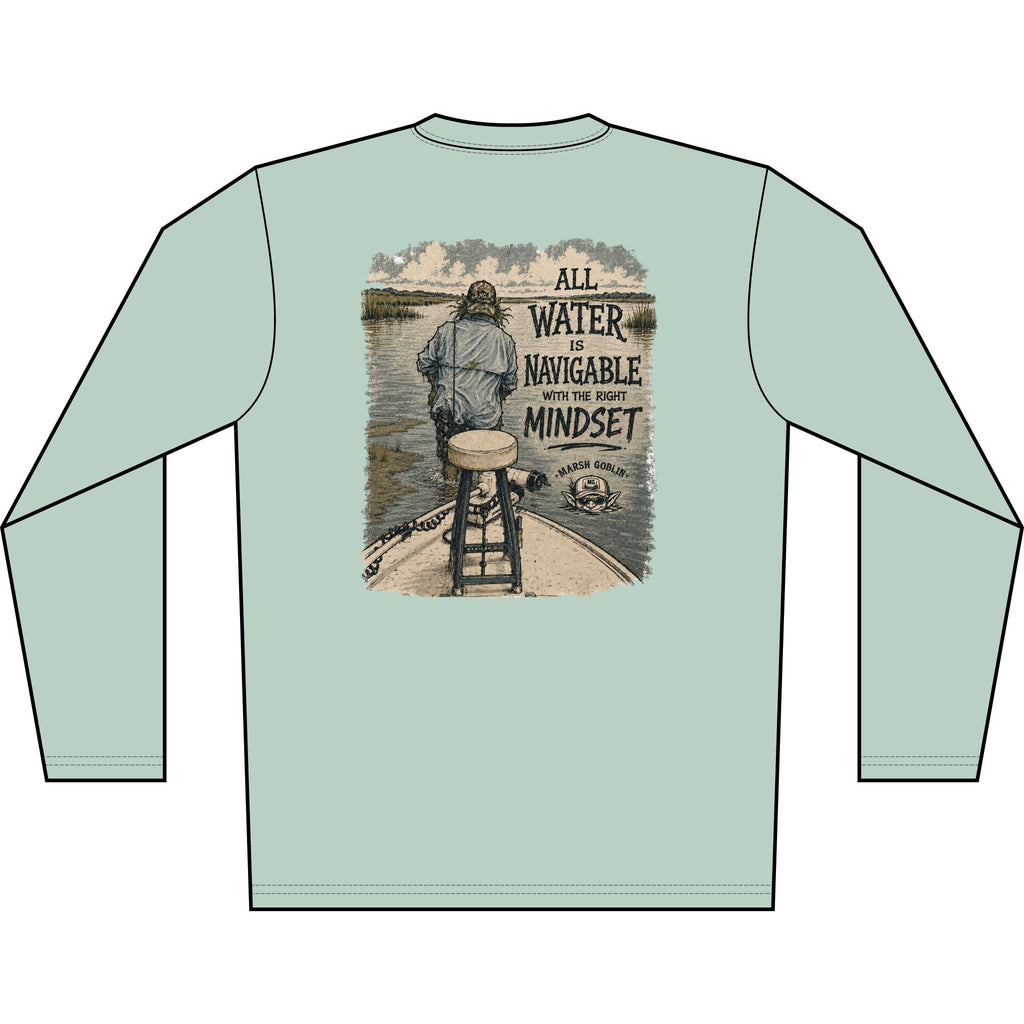 All Water Is Navigable UPF 50+ Performance Fishing Shirt
