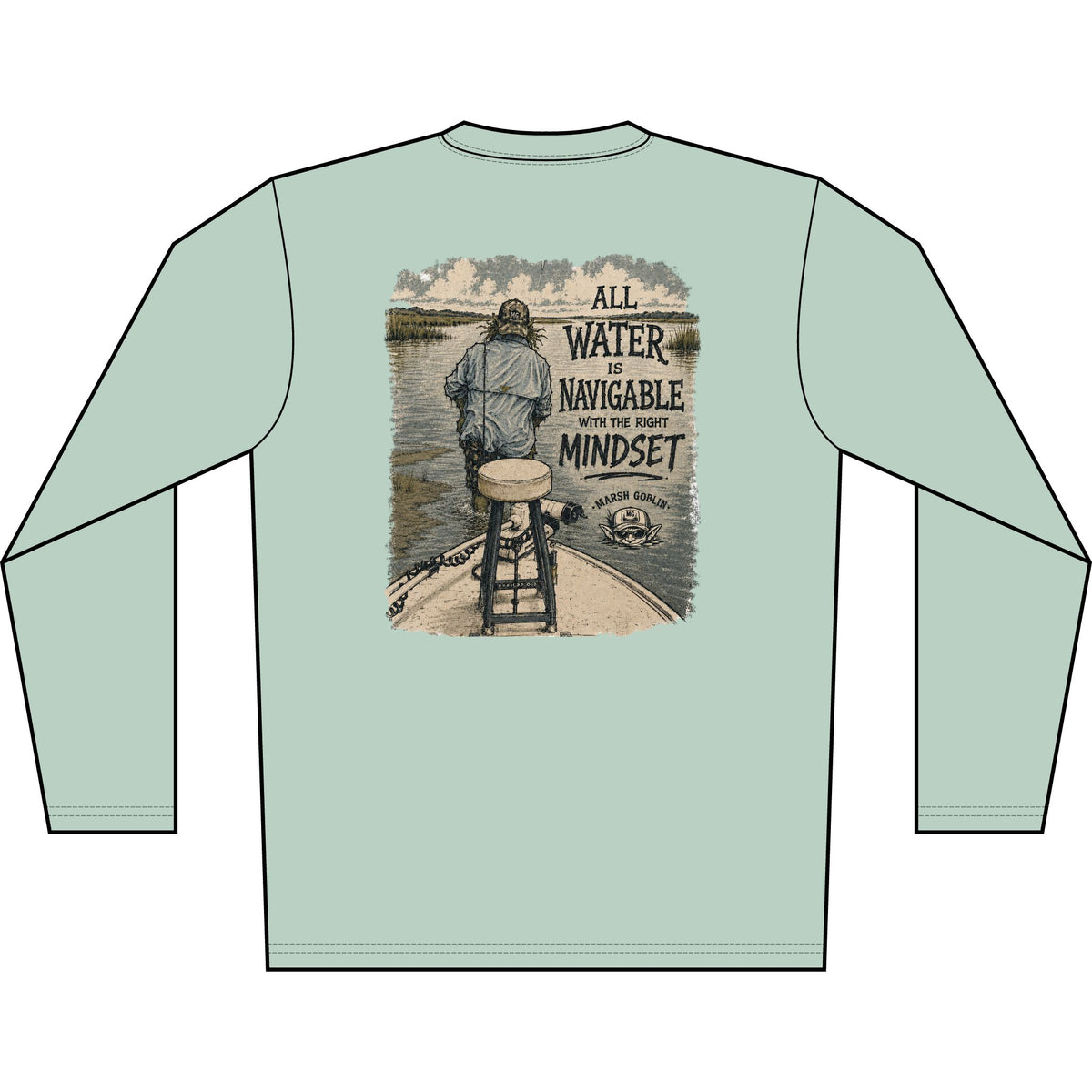 All Water Is Navigable UPF 50+ Performance Fishing Shirt
