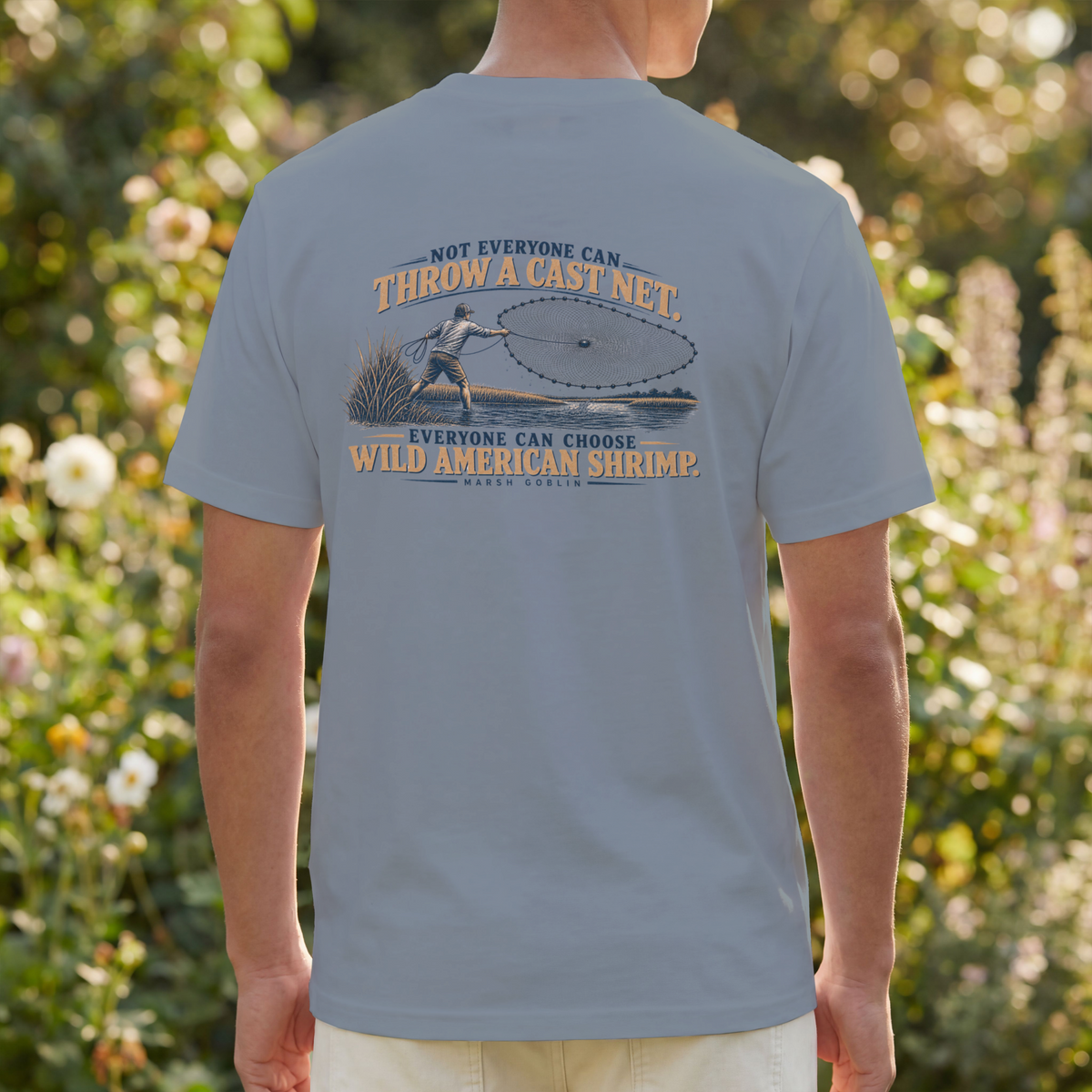 Throw a Cast Net – Wild American Shrimp Tee