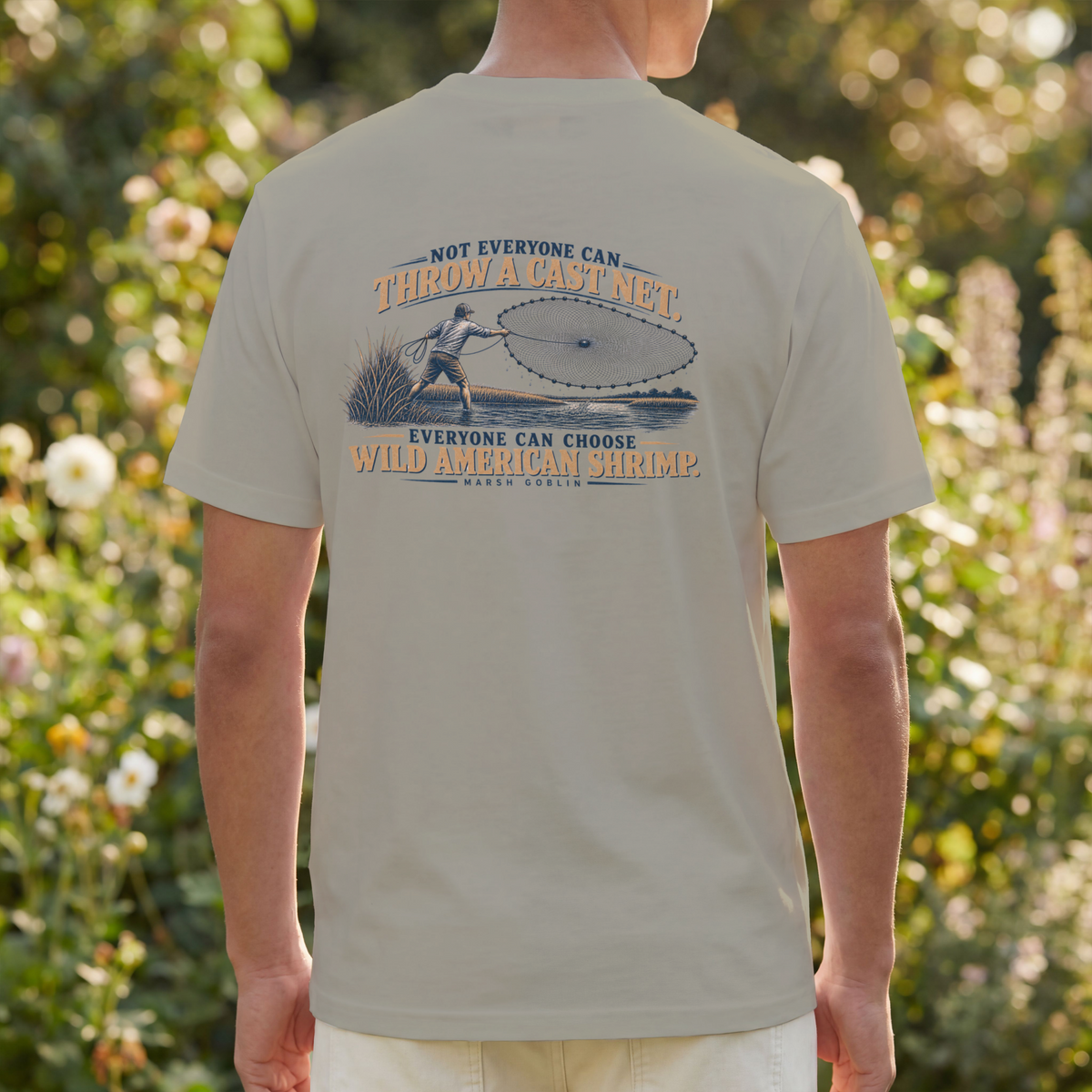 Throw a Cast Net – Wild American Shrimp Tee