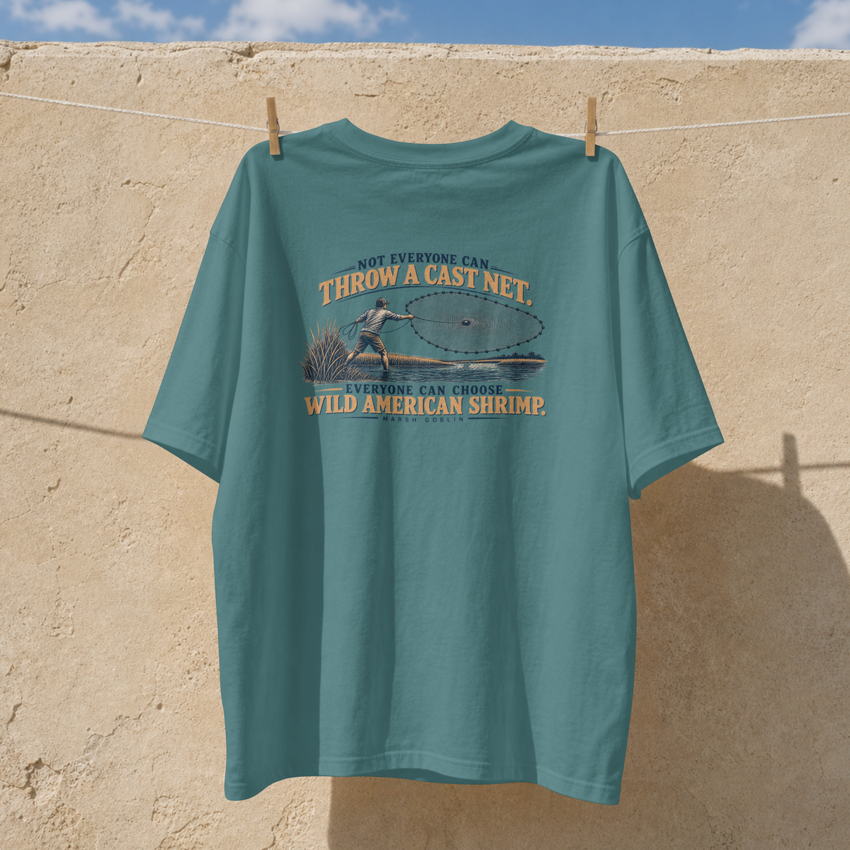 Throw a Cast Net – Wild American Shrimp Tee