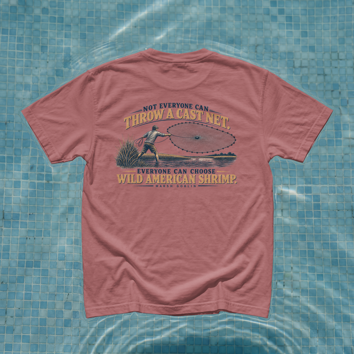 Throw a Cast Net – Wild American Shrimp Tee